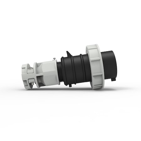 Bryant Watertight Pin & Sleeve Plug, 30 A, 600V AC, 3 Pole, Black, Screw Terminals Wire Connection Type BRY430P5W